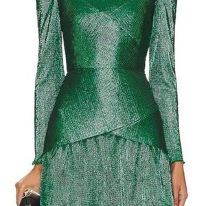 SAYLOR Shimmering Green Mini Dress